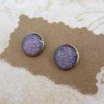 Purple Earrings, Post Earrings, Stud Earrings,..