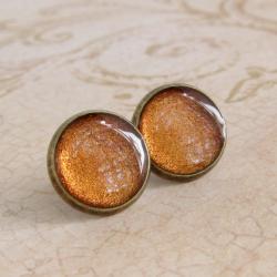 Copper Earrings, Post Earr..